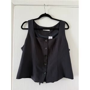 NWT Abercrombie & Fitch Black Vest (Size XL)